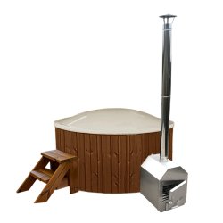 Vildmarksbad med udvendig ovn