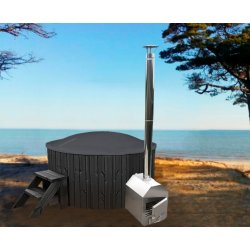 Vildmarksbad med udvendig ovn