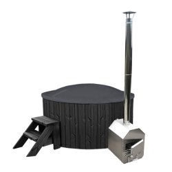 Vildmarksbad med udvendig ovn