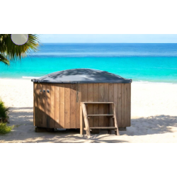 Vildmarksbad med indvendig ovn