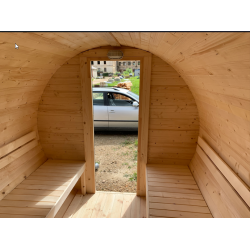 Sauna, rund, 2 meter, 4 personer