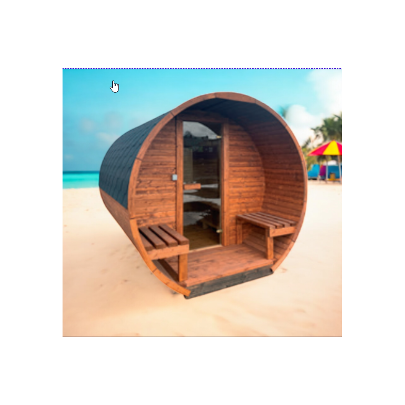 Sauna, rund, 3 meter, 6m2