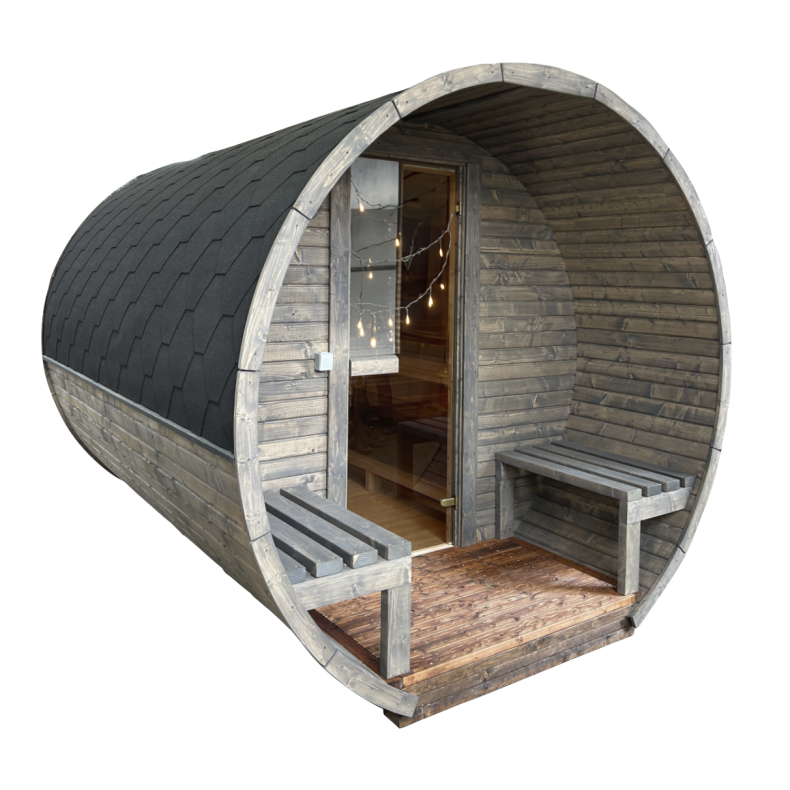Sauna, rund, 3 meter, 6m2