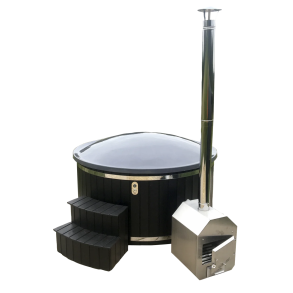 Vildmarksbad med udvendig ovn