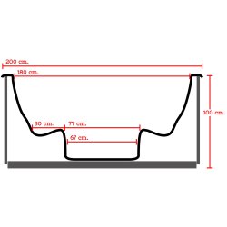 Vildmarksbad med udvendig ovn